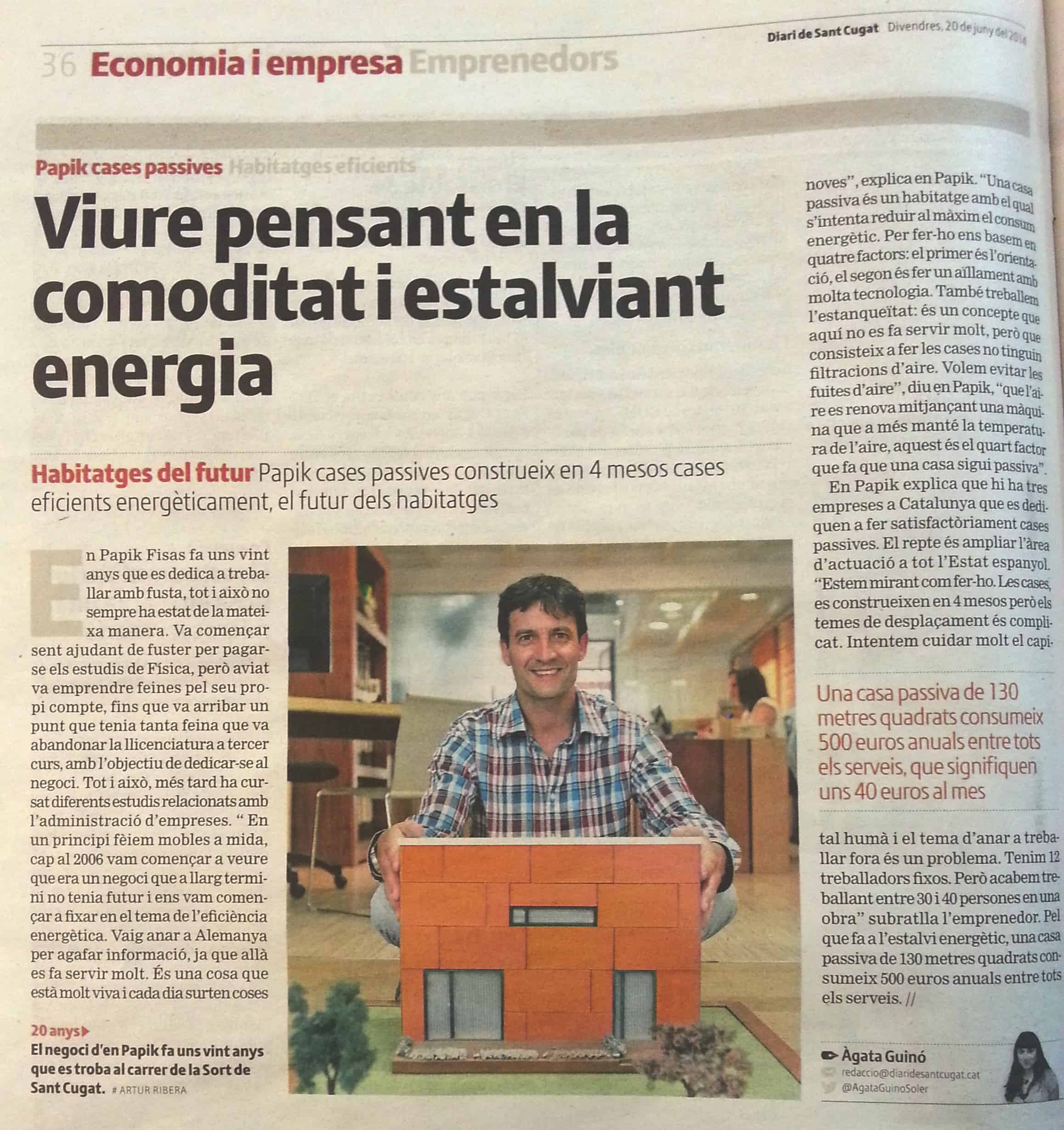 Entrevista diari sant cugat