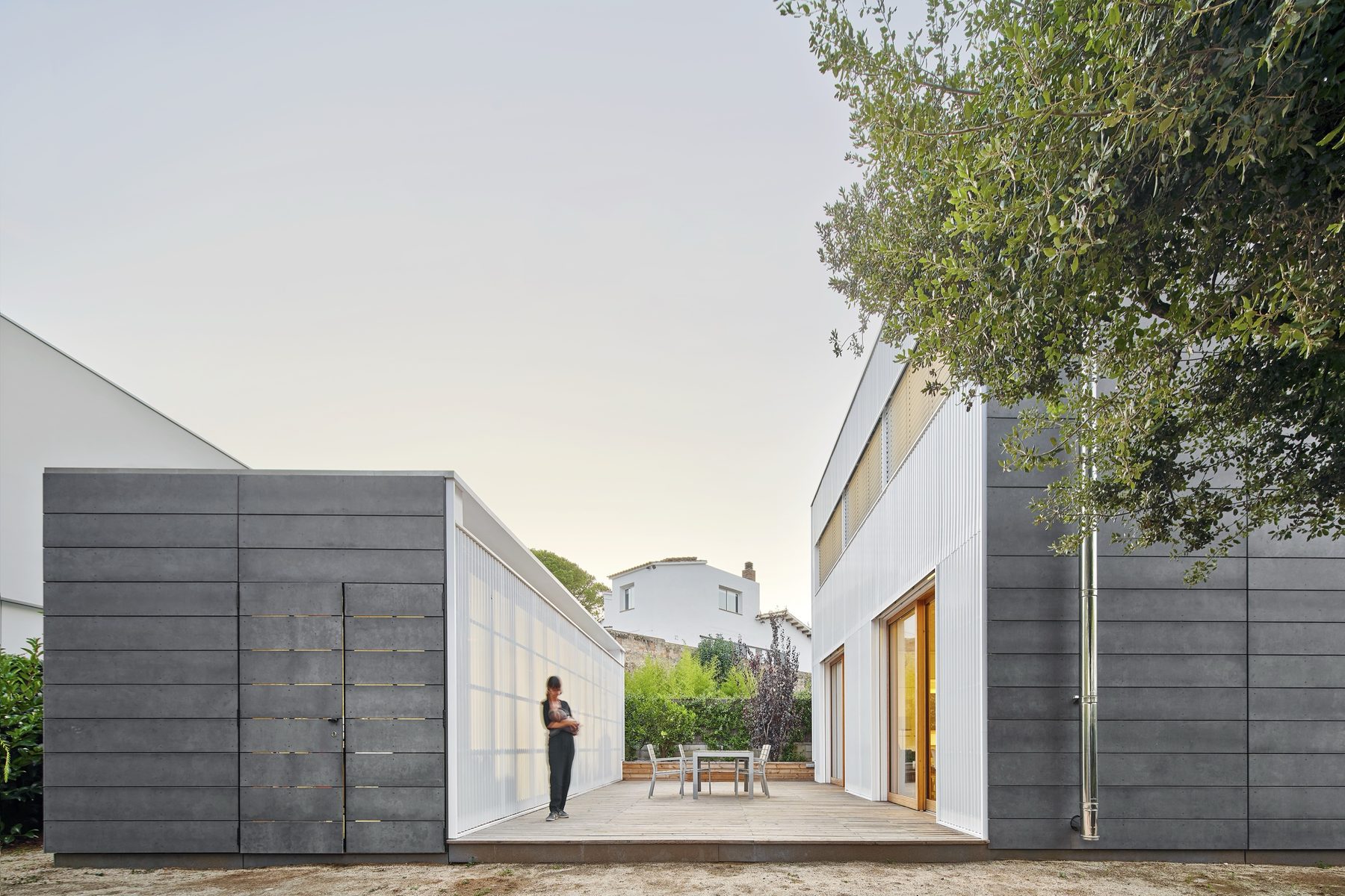 Façana de fusta de la casa passiva K-Argentona, al Maresme